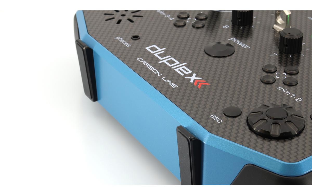 Fernsteuerung DS-16 II Carbon Line Blau mit R10 Empfänger<br>Professioneller Jeti Duplex 2.4 GHz Sender
