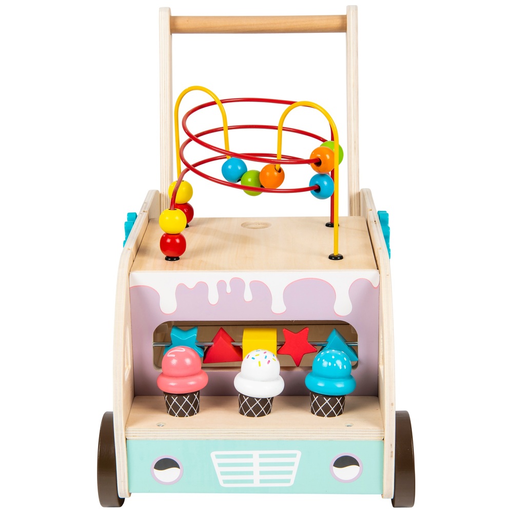 Eichhörnchen-Spielzeug-Eiswagen aus Holz