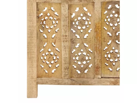 Cloison de séparation 5 panneaux 200x165 cm Bois de manguier