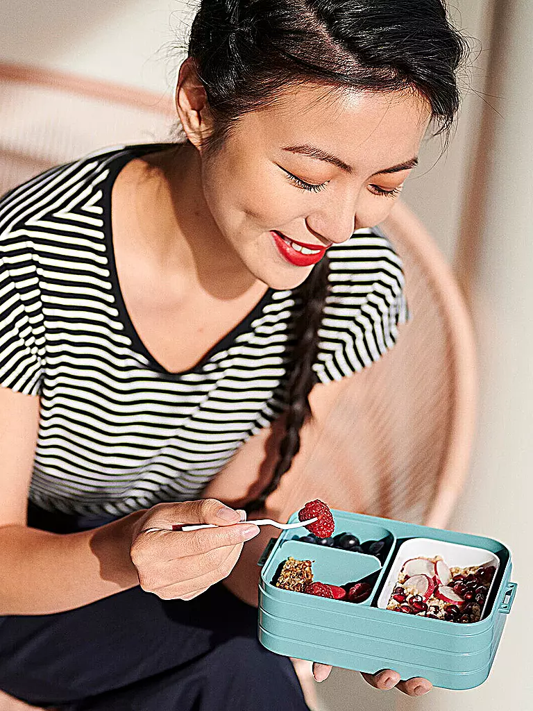 MEPAL Lunchbox BENTO Midi Take a Break 18,5x12cm Vivid Blua dunkelblau