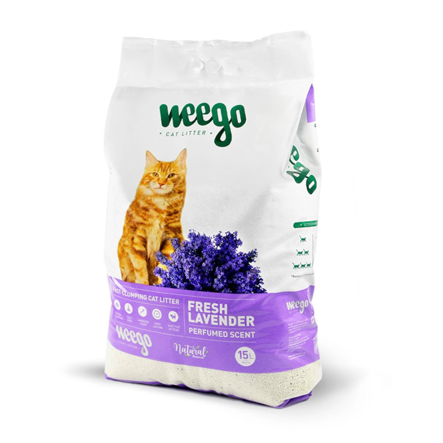 Weego Fresh Lavender Arena Aglomerante para gatos