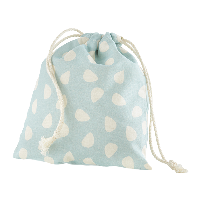 Pochon en coton bio Bleu Moyen Modèle