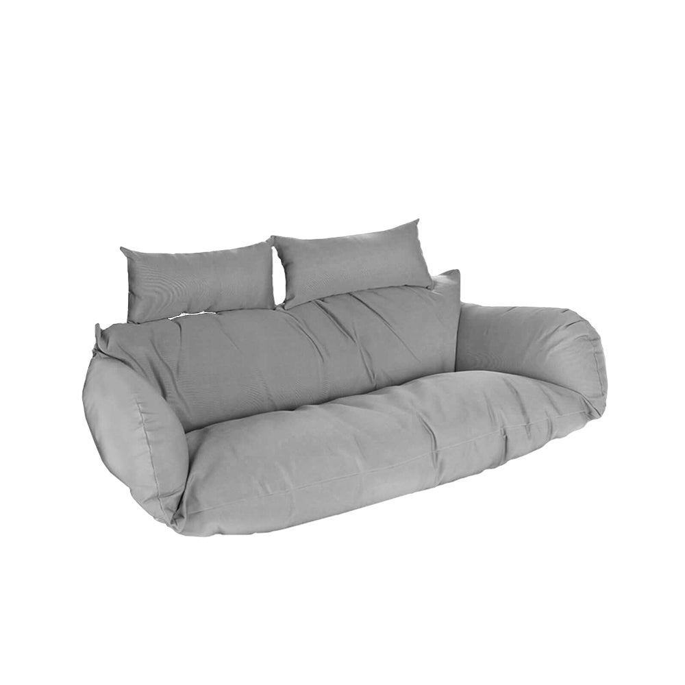 HOME DELXUE - TWIN polyrattan hangstoel - alleen kussens, kleur: grijs