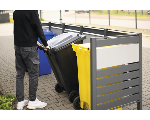 WESTMANN Planum opbergbox met 4 bakken, 330 x 90 x 120 cm, antraciet