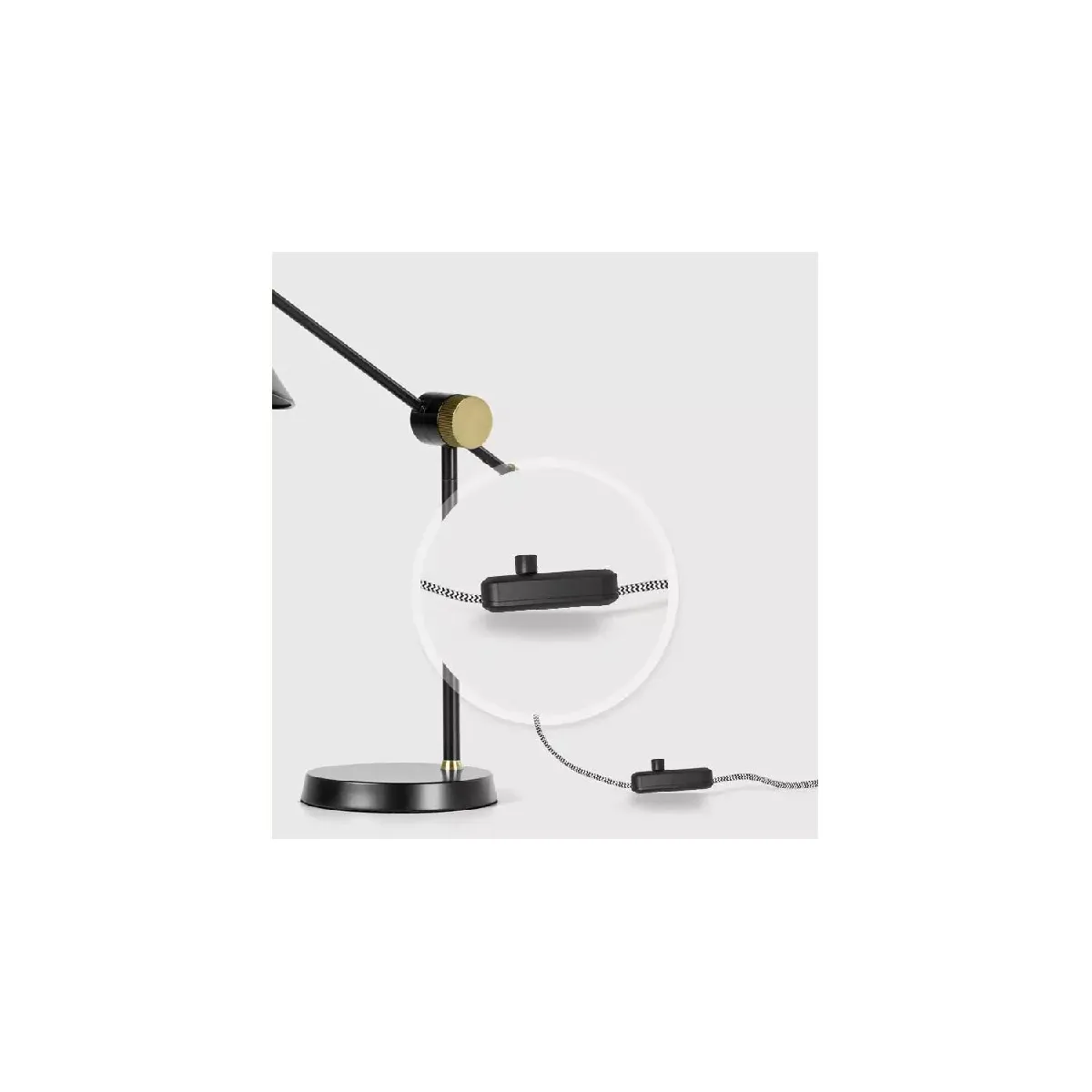 Ledkia Variateur TRIAC pour Lampes à Poser/Lampadaire - Noir