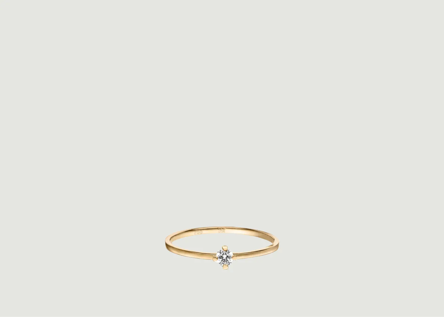 Anneau solitaire ReMind mini en or Maren Jewellery