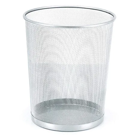 Idena Papierkorb klein, 12,3l, silber