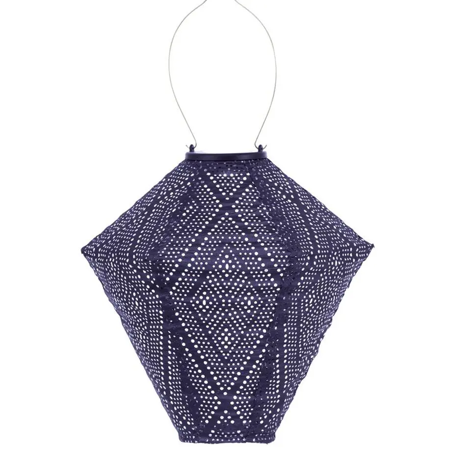 LUMIZ Solar Lampion Ikat Diamond - 28 cm - Future Dusk