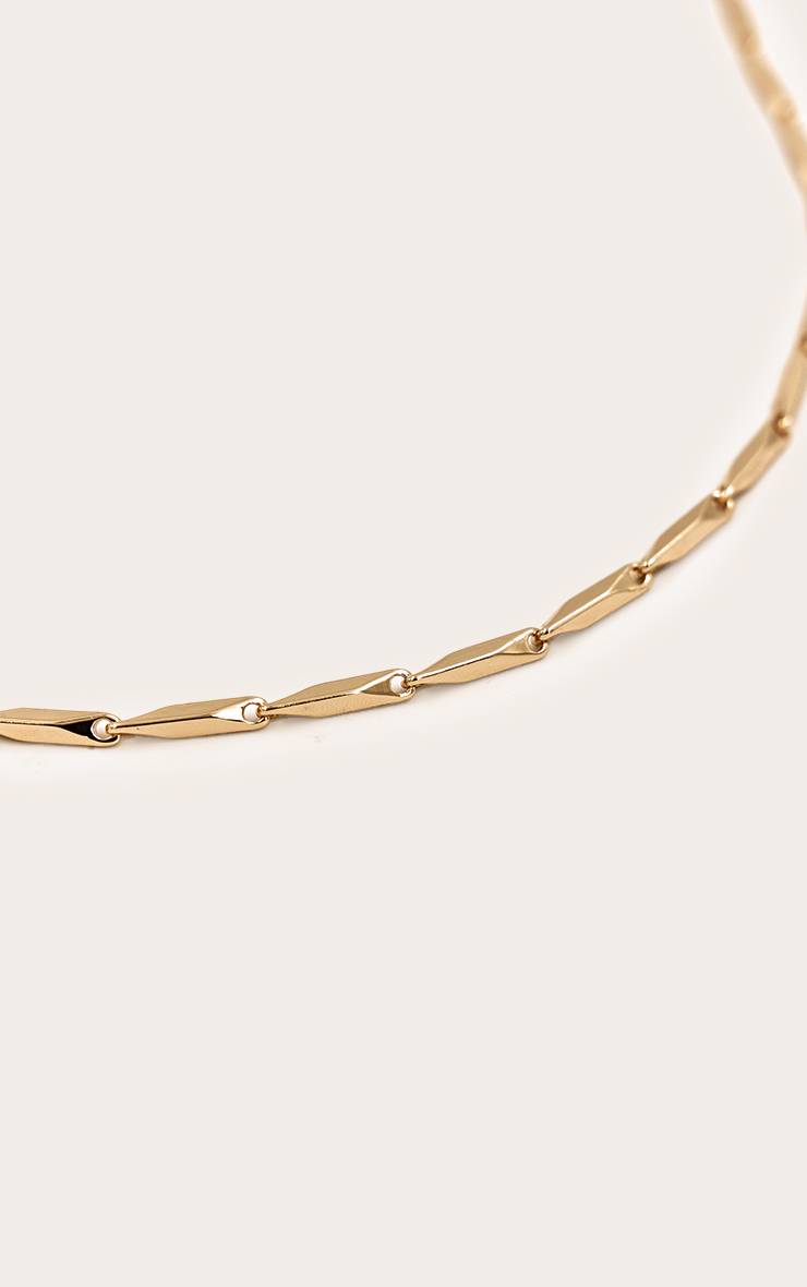 Doré Collier Chaîne À Maillons Tiret