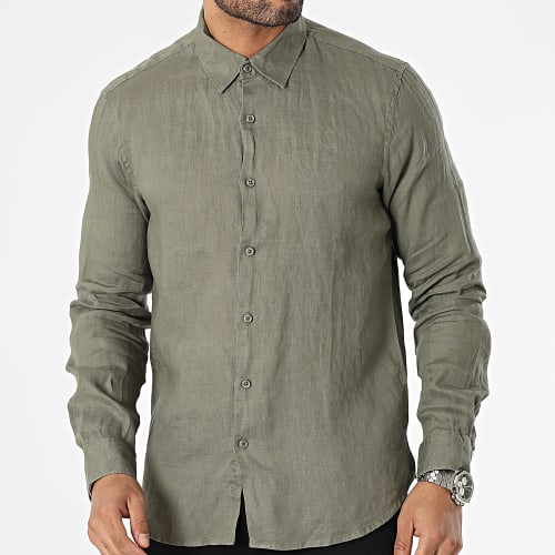 Chemise Manches Longues Vert Kaki