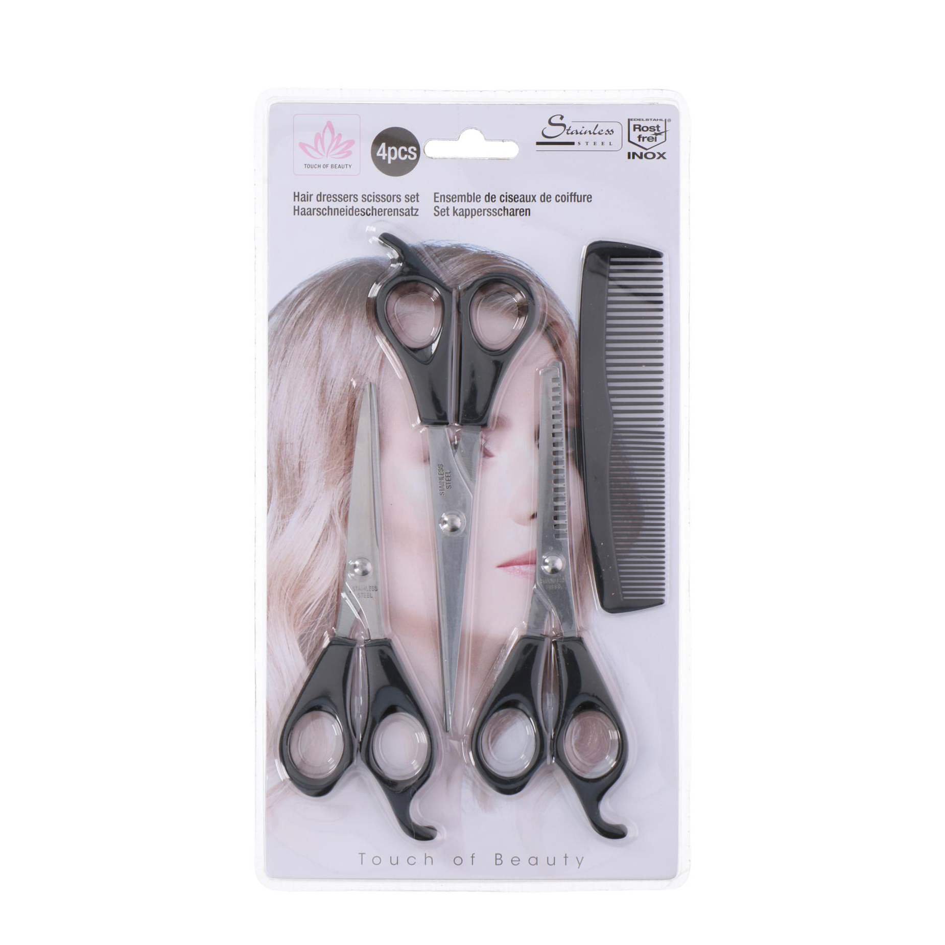 Haarscheren und Kamm Set 4-teilig