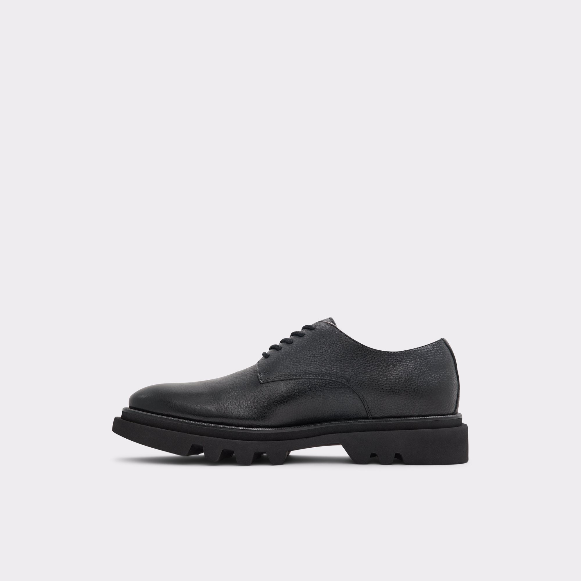 Sergei Black Leather Grainy Men Dress Shoes