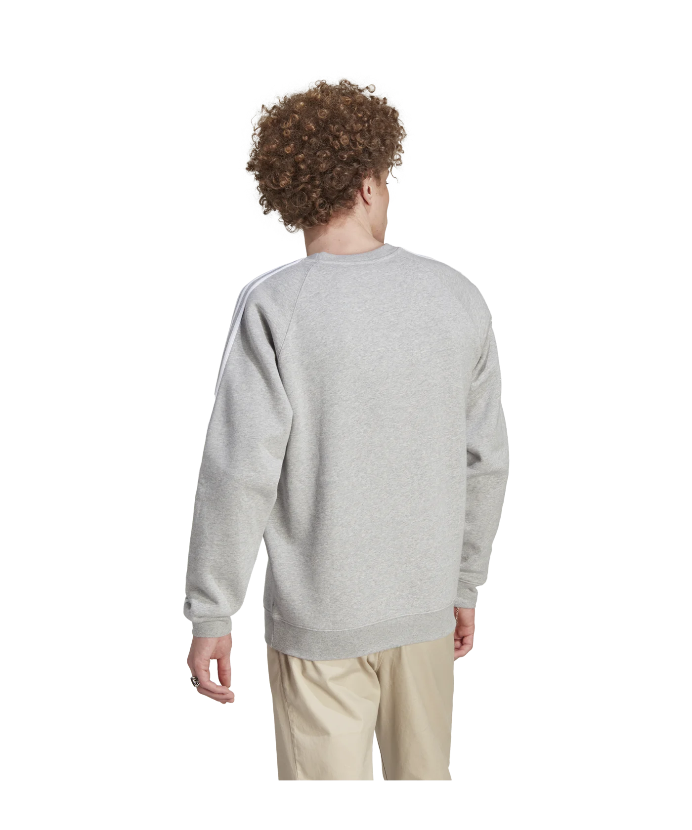 adidas Originals 3S Stripes Crew Sweatshirt Grau
