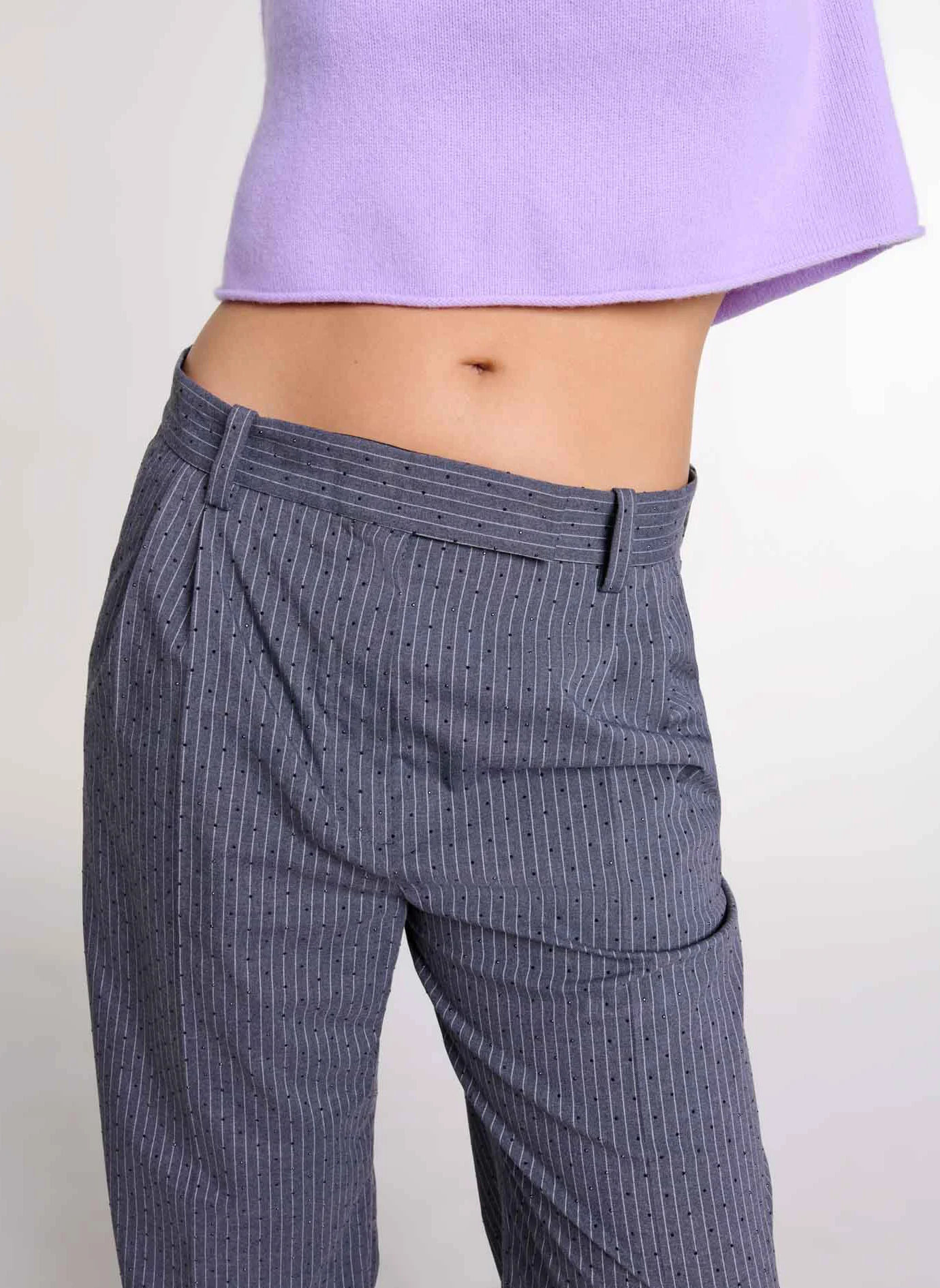 Pantalon tailleur rayé | Rayé