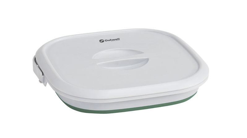 COLLAPS BUCKET SQUARE W/LID  (SHADOW GREEN)