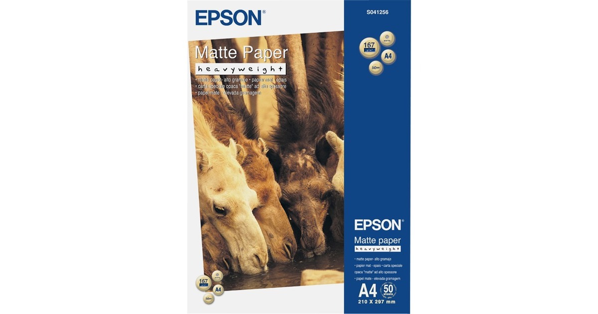 EpsonMatte Paper Heavy Weight fotopapier  (S041256, Retail)