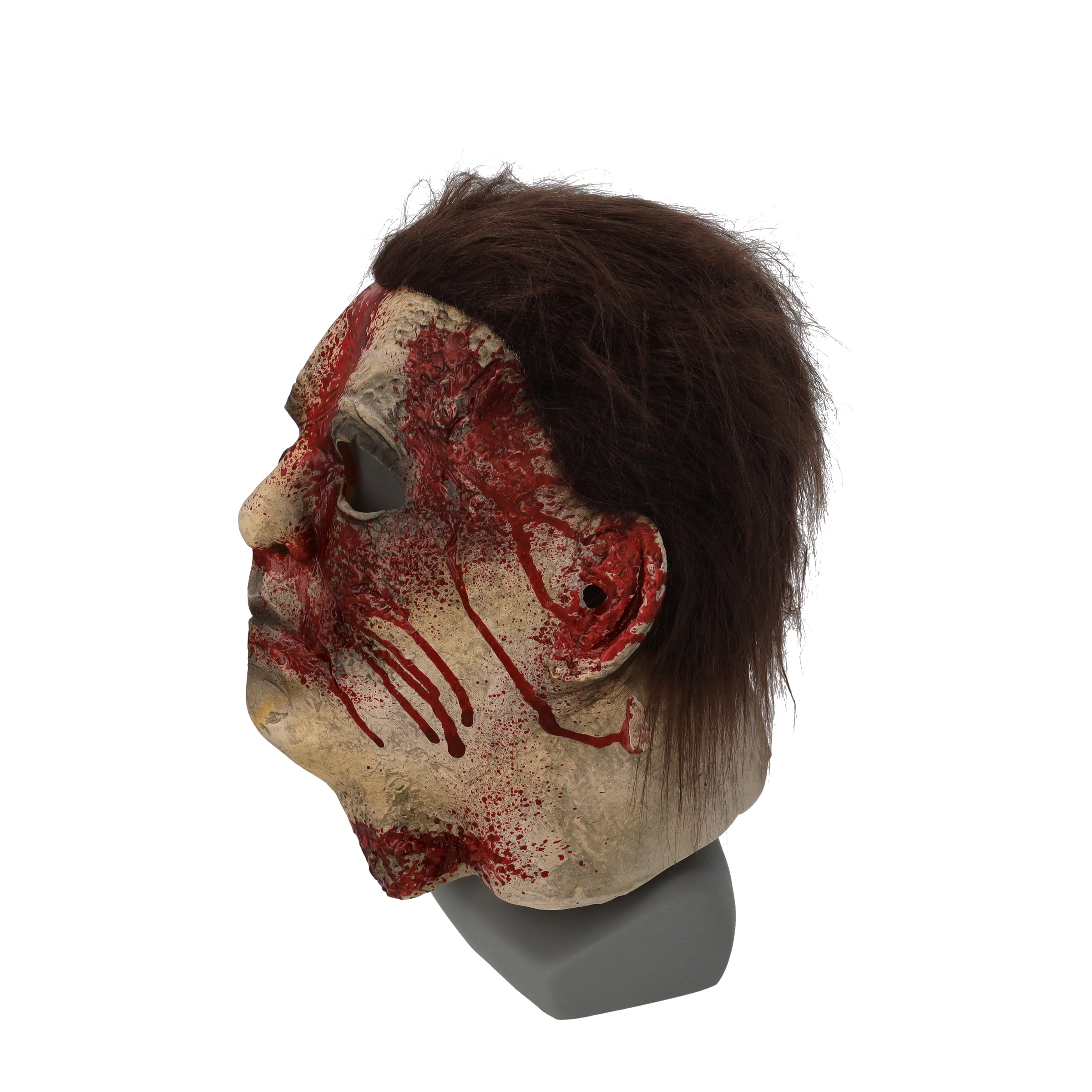 Latex Grusel Maske Halloween Gesichtsmaske Kostüm Zubehör Motto Party Accessoire Fasnachts Foto Requisite - Blutiger Michael Myers