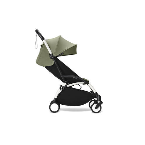 Poussette YOYO 3 Pack 6+ Olive / Cadre Blanc - STOKKE