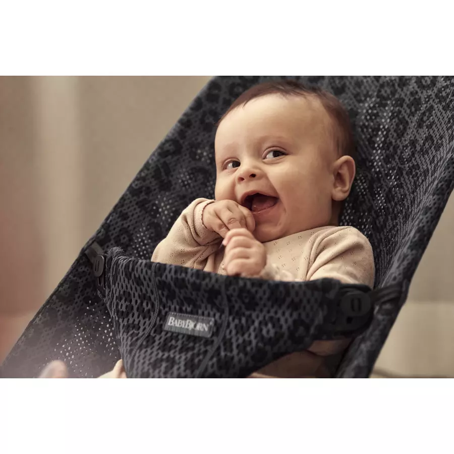 BABYBJÖRN Babywippe Bliss Mesh AnthrazitLeopard