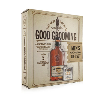 18.21 Man Made Book of Good Grooming Gift Set Volume 5: Noble Oud (Wash 532ml   Oil 60ml )  2pcs