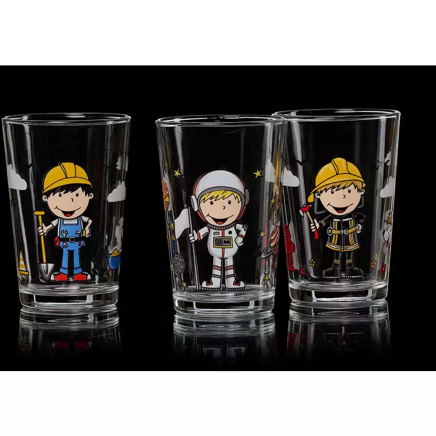 Ritzenhoff & Breker GmbH & Co. KG Kindergläser Berufe Jungen 205 ml 3er Set bunt