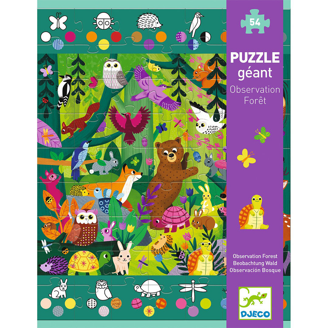 Djeco puzzel observatie bos - 54st