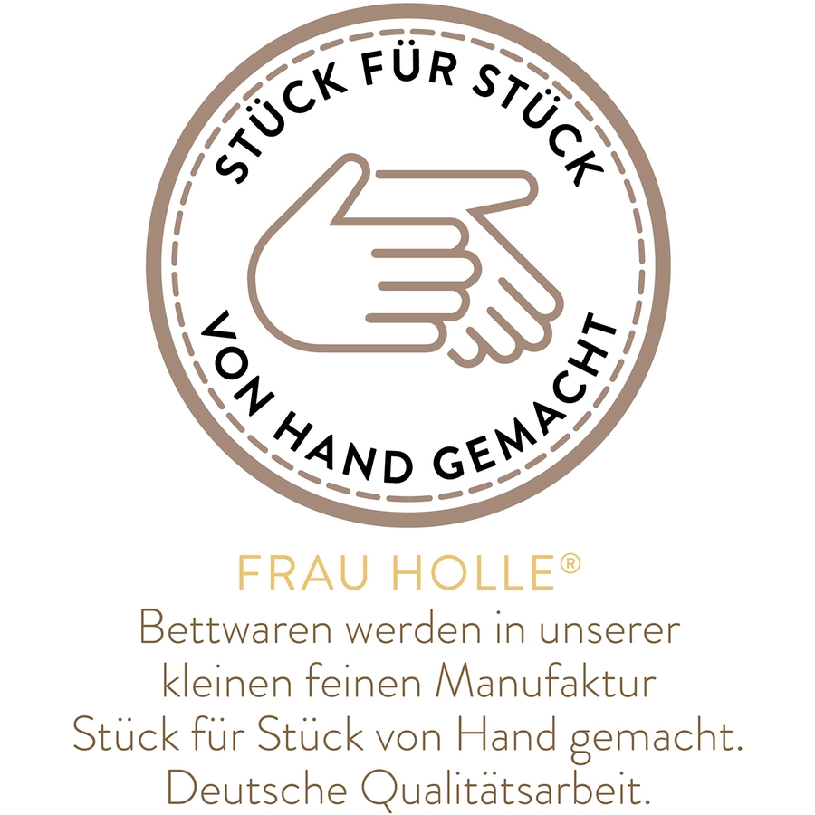 Frau Holle Kinder Bettdecke - 100% Baumwolle (BIO) Naturweiß