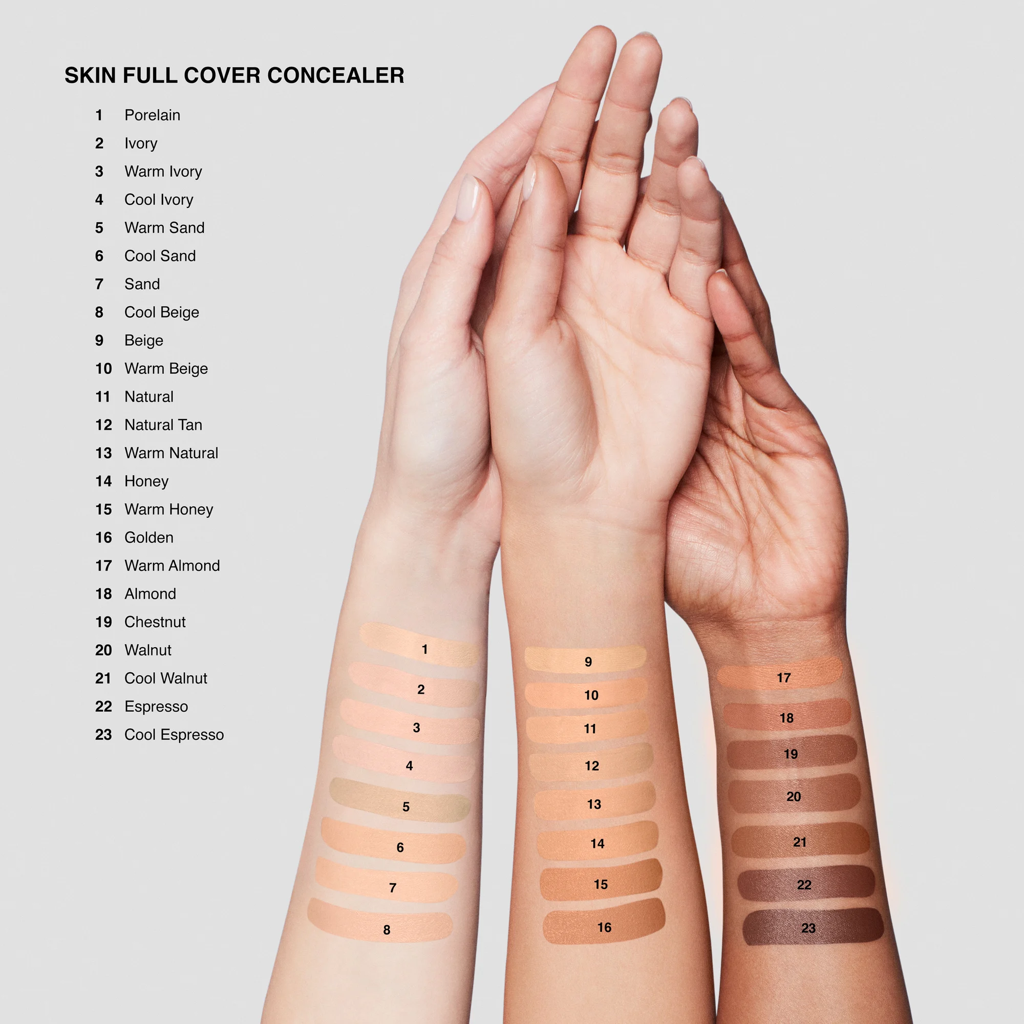 Skin Full Cover Concealer - Anticernes |- 02. Ivory
