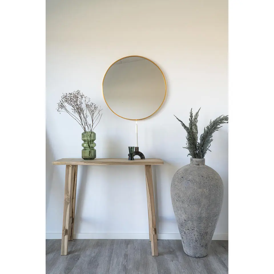 Sidetable Teakhout Naturel - 90x30x80cm - Landelijke Stijl