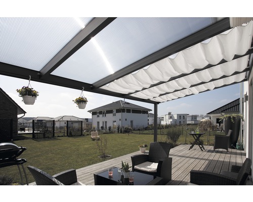 SKAN HOLZ Genua terrasoverkapping 434x257 cm antraciet