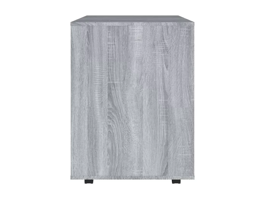 Armoire roulante Sonoma gris 60x53x72 cm Bois d'ingénierie