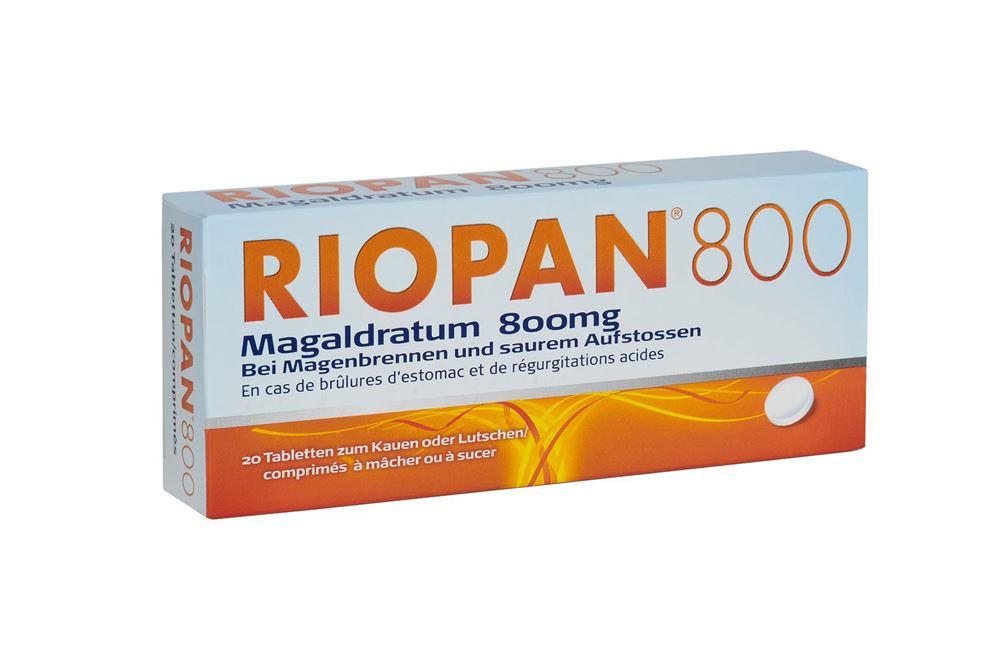 RIOPAN Tabl 800 mg Blist 20 Stk<br>20 Stück, Blister, Tablette
