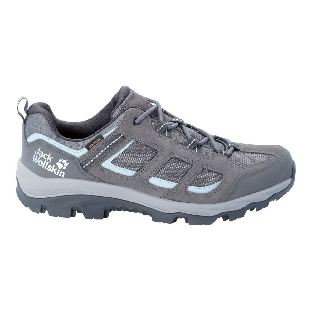 Jack Wolfskin VOJO 3 TEXAPORE LOW - Chaussures de randonné Femme tarmac grey/light blue