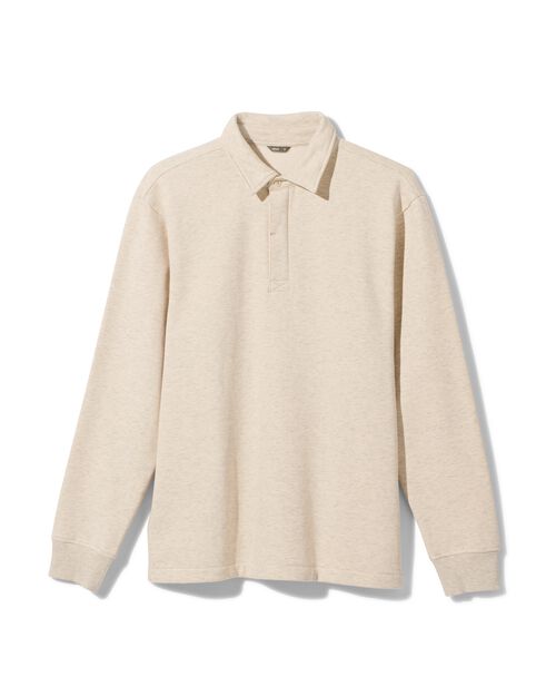 polo sweat pour hommes blanc cassé