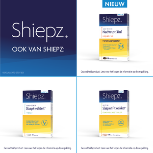 Shiepz Helpt Sneller in Slaap Vallen¹* Smelttabletten 30TB