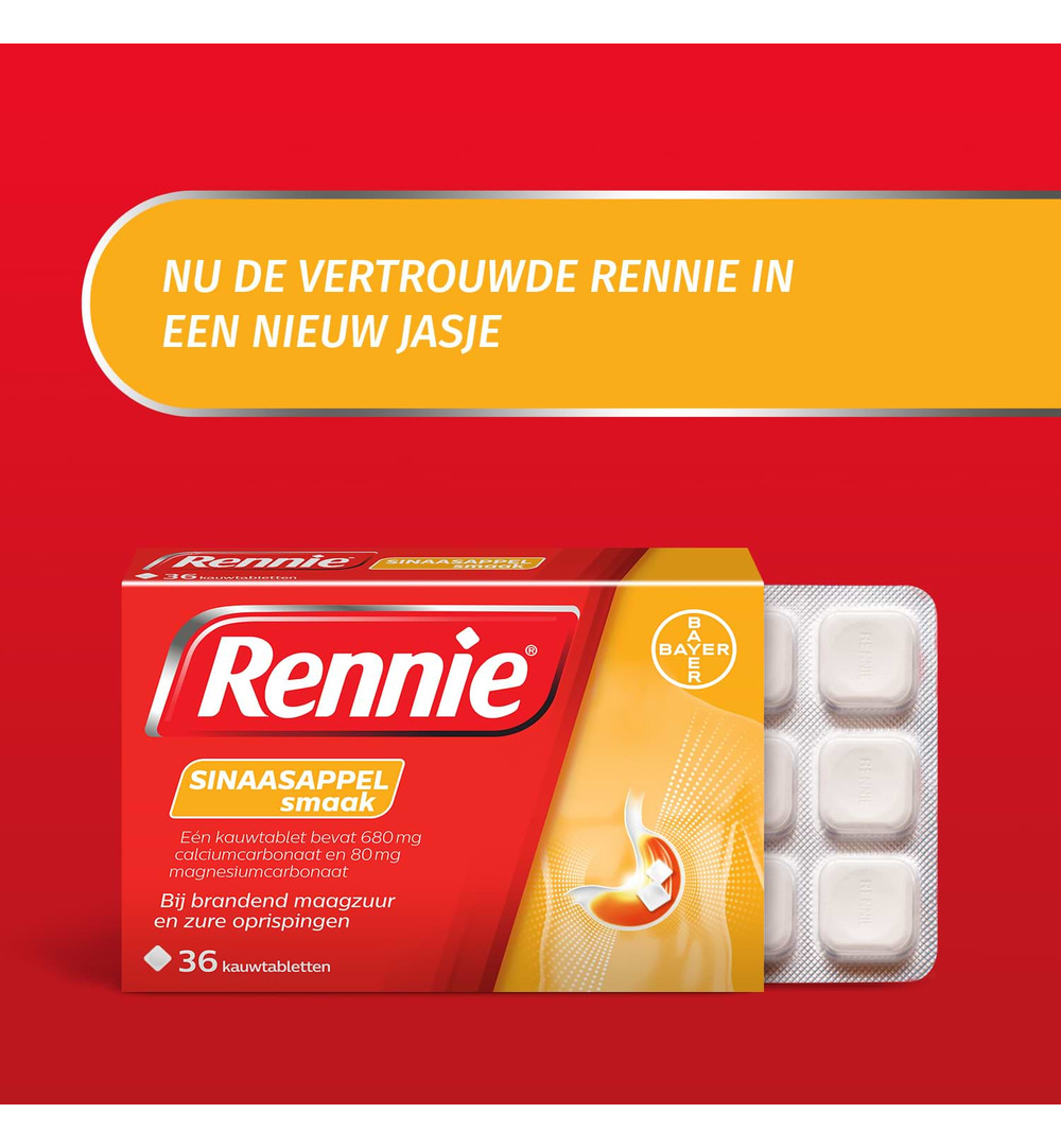 Rennie Sinaasappel (36 tabletten)