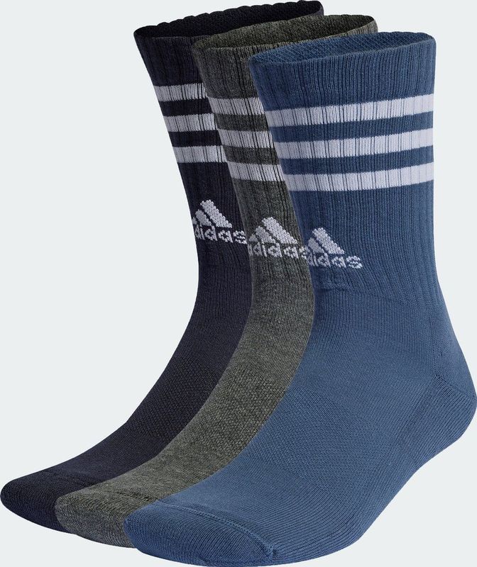 adidas - Sportsokken - Zwart - Katoenmix - Drie Paar