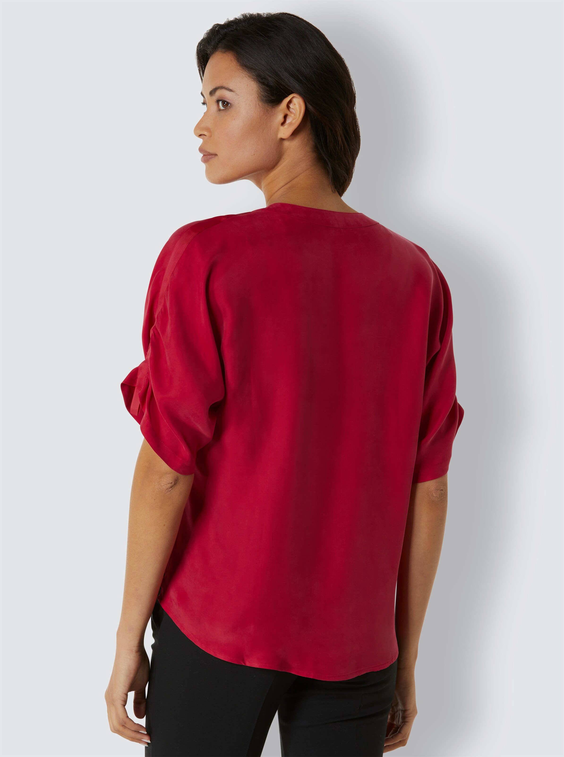 Cupro-Viskose-Bluse
