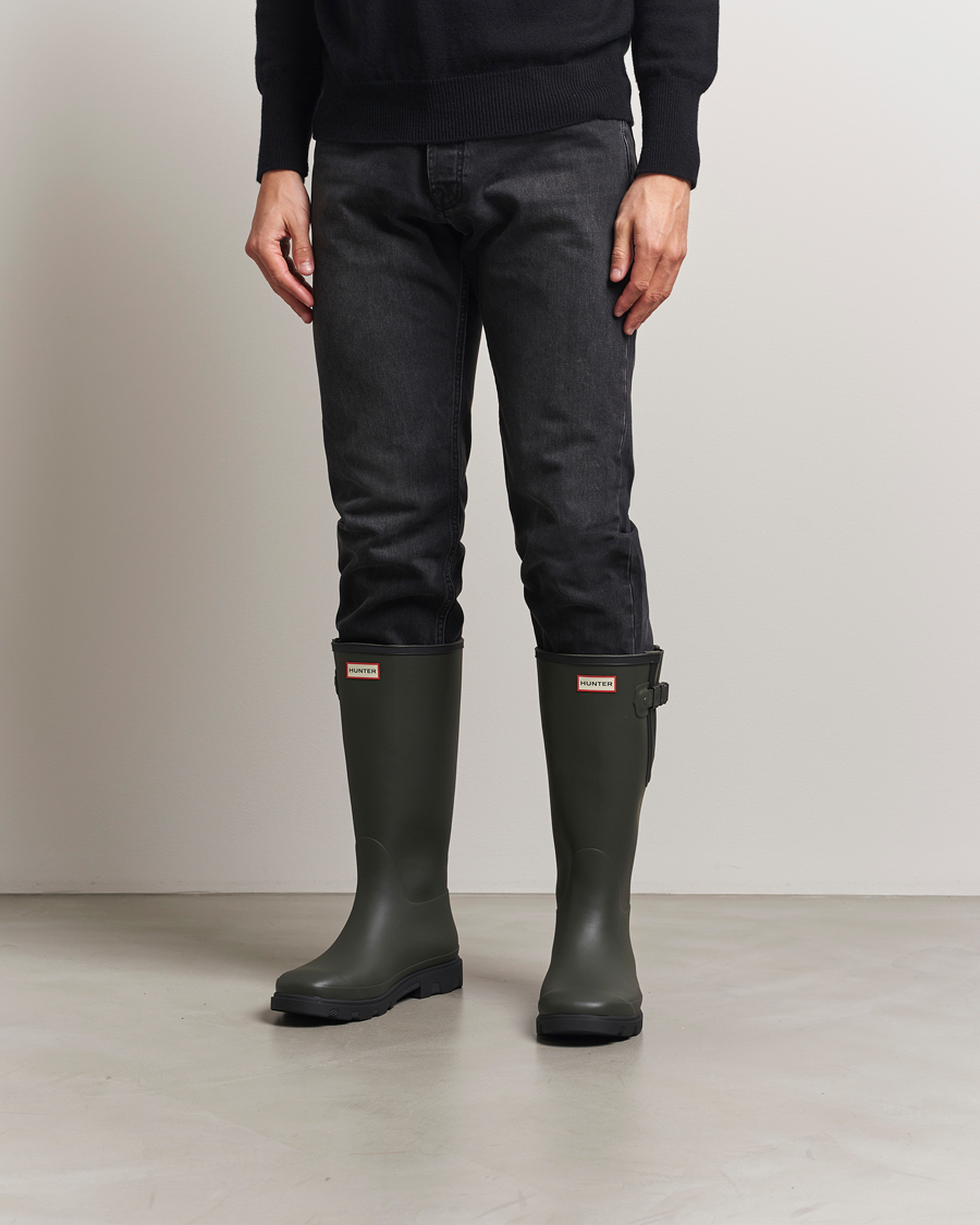 Hunter Boots Downpour Adjustable Boot Dark Olive