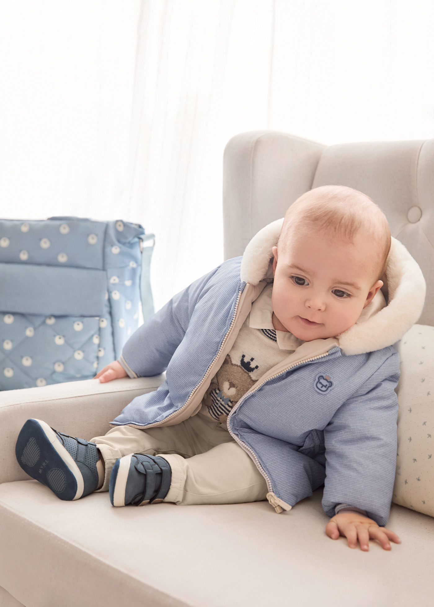 Calças com suspensórios Better Cotton para recém-nascidos