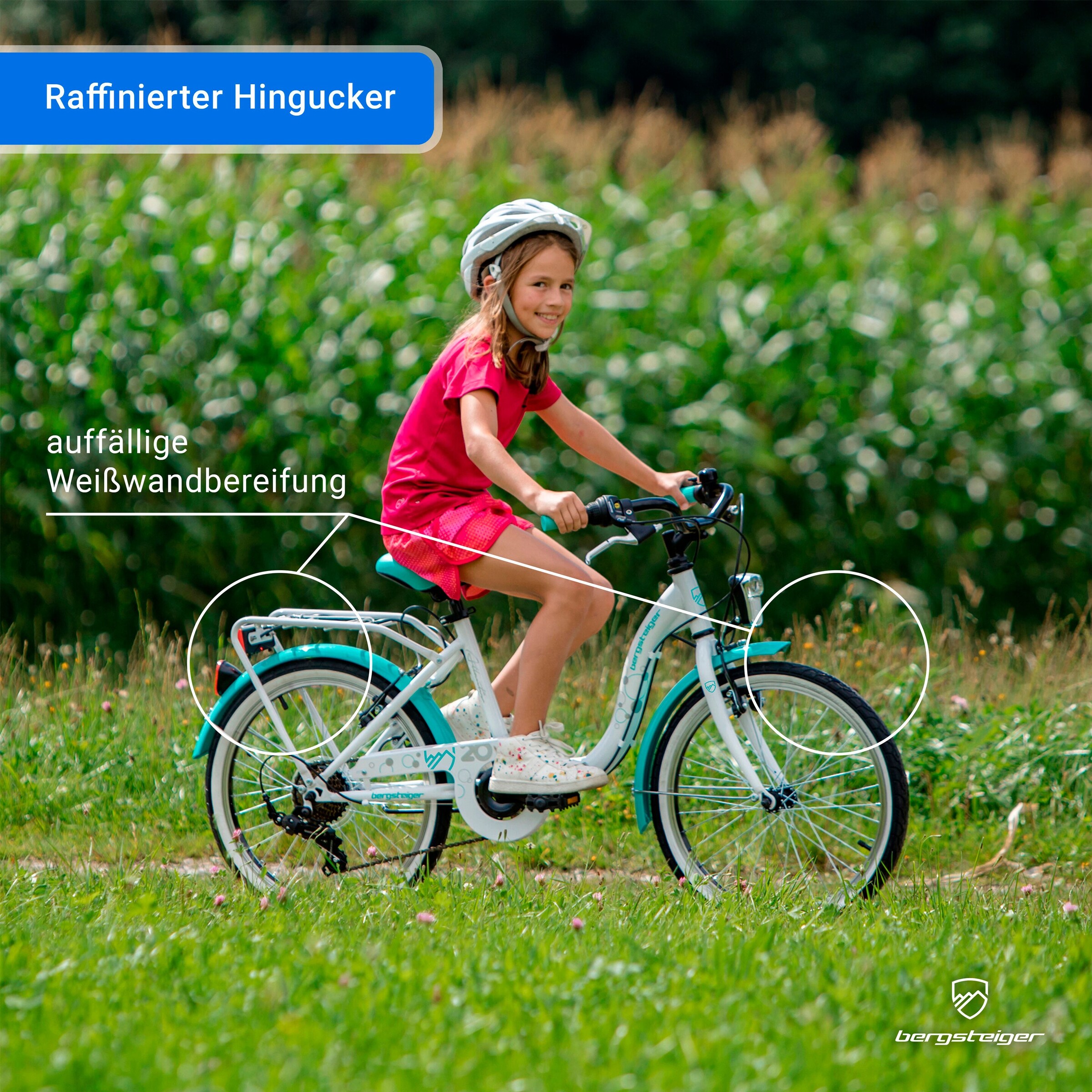 Bergsteiger Citybike Atlantis 20 Zoll | Pink