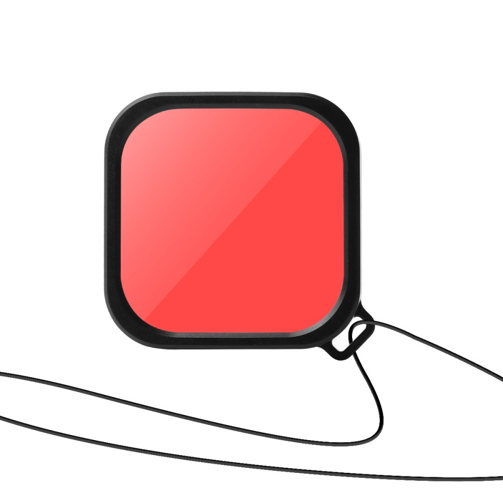 GoPro Hero 13 /12 / 11 / 10 Black Unterwasser Case Taucher Schutzgehäuse mit 3 Linsenfilter (Rot / Rosa / Lila) - Transparent