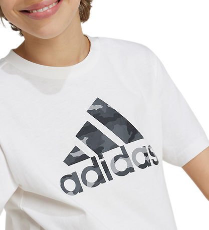 adidas Performance T-shirt - Camo - Hvid
