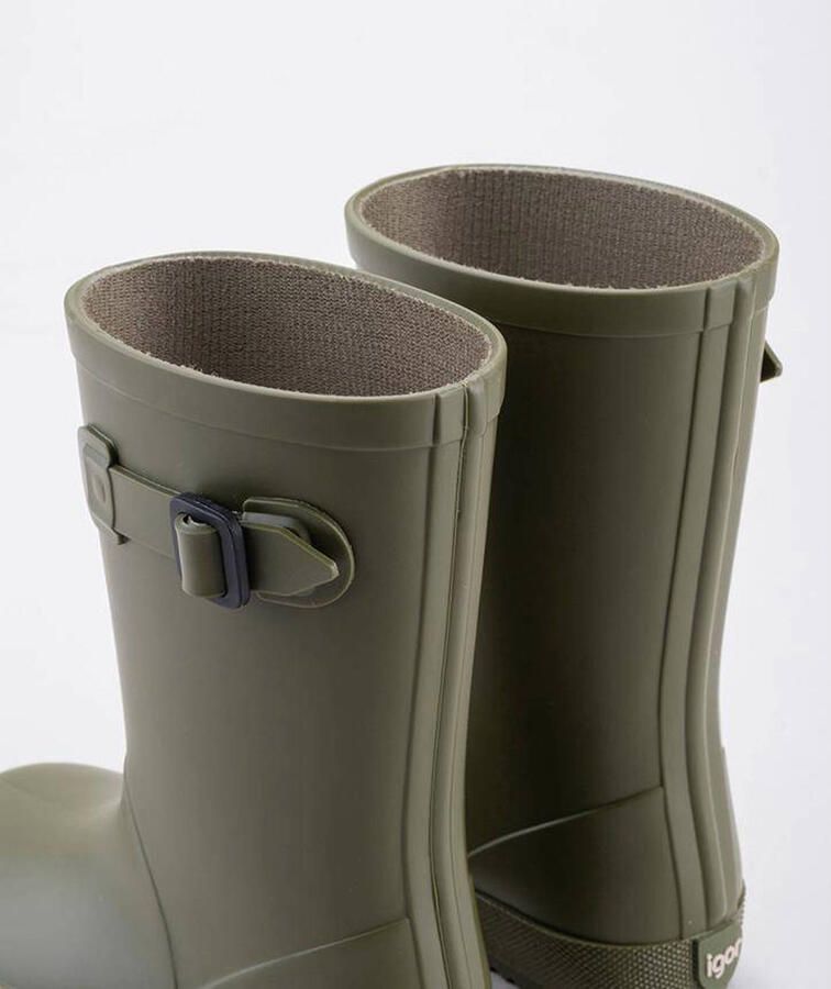 Igor regenlaarzen kaki Groen Rubber Effen 24