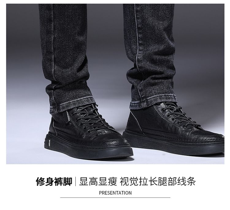 Nataro - Mid Rise Washed Skinny Jeans