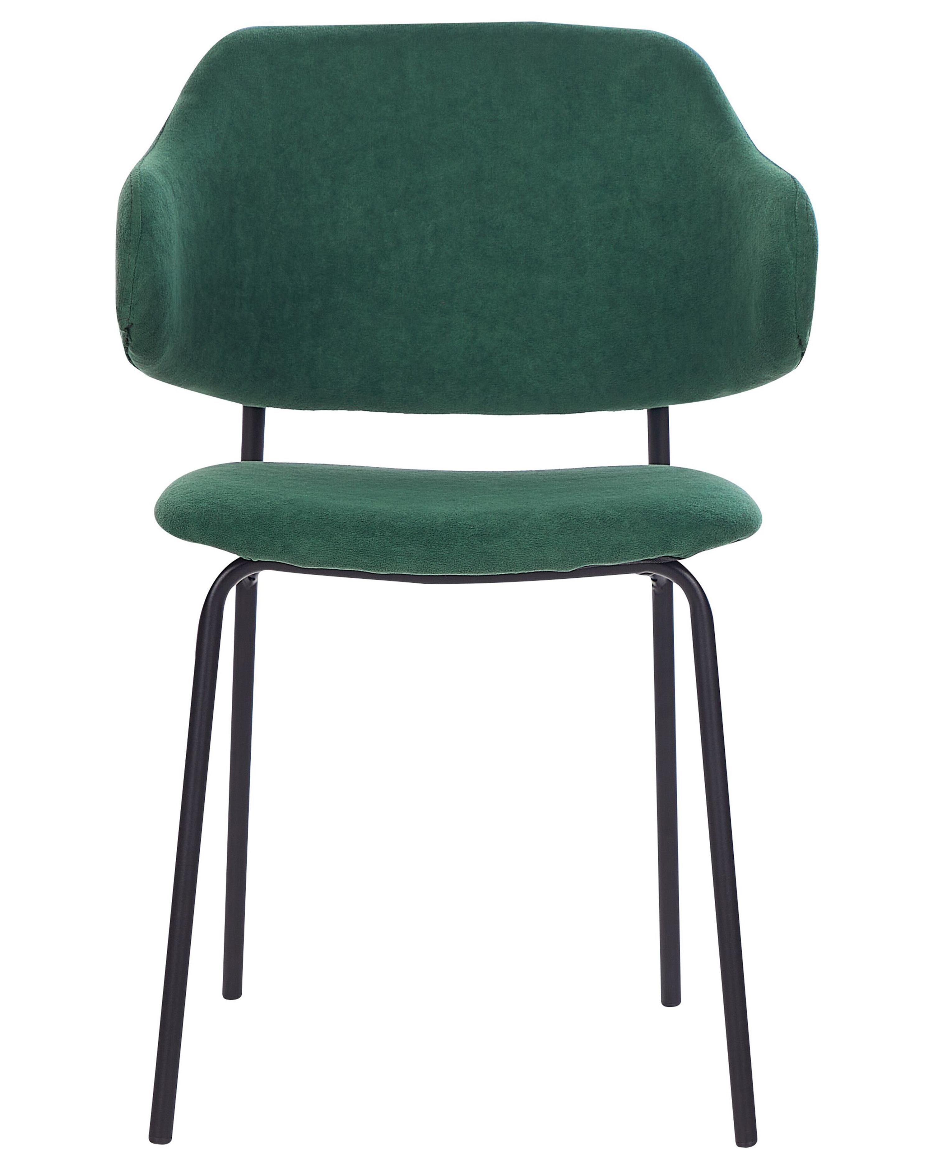 Set van 2 eetkamerstoelen KENAI Donkergroen