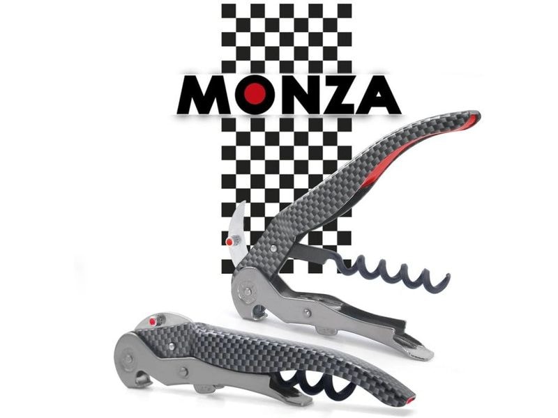 Pulltex Korkenzieher ClickCut Monza Grau/Silber Doppelhebel Korkenzieher
