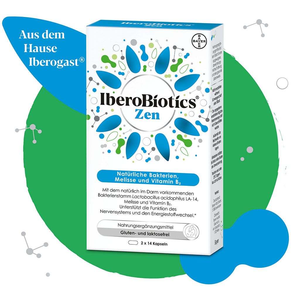 IberoBiotics® Zen - für ein gutes Bauchgefühl in stressigen Zeiten