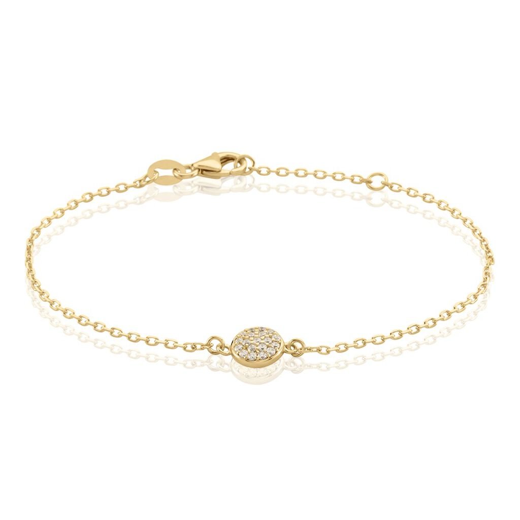 Bracelet Plaqué Or Larraso Oxydes De Zirconium