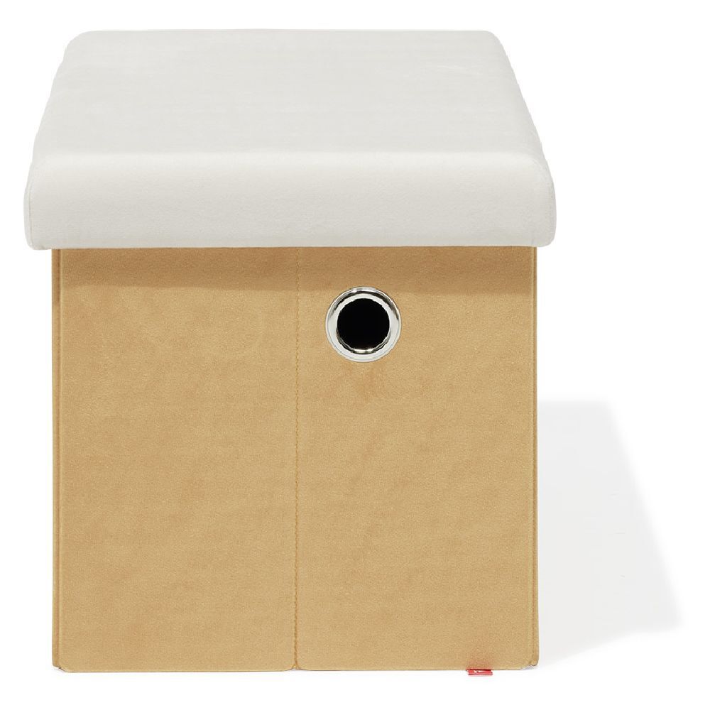 Banc coffre Clara nuage orange - L60xP32xH32 cm